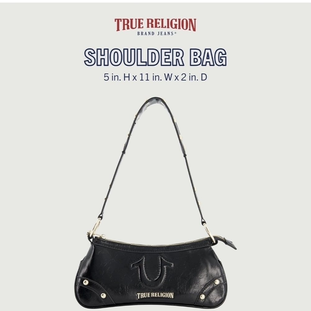 True Religion Black Shoulder Bag